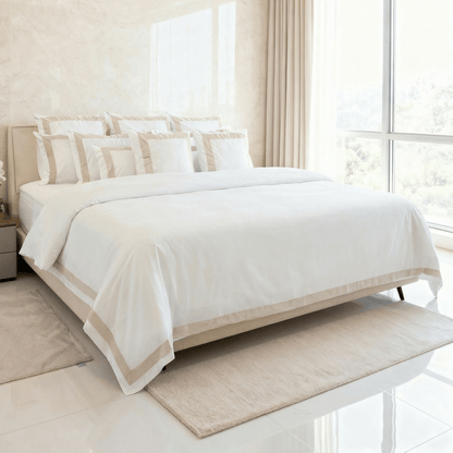 Spring by Rosse™ Mileto Duvet Cover Set | Soft Smooth Breathable | 100% Cotton | Complete Bedding Set 500 Thread Count Sateen | Oeko-Tex Certified