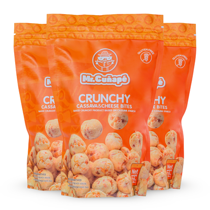 Mr.Cuñapé™ Crunchy Cassava & Cheese Bites, 7.05 oz. (200 g.) Doy Pack