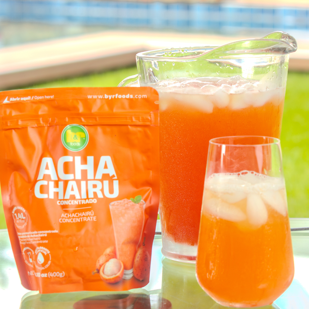 B&R Foods™ Achachairú Concentrate – Authentic Bolivian Amazonian Fruit Drink Mix | Exotic Honey Kiss Flavor | Easy to Prepare | Makes 1.4L of Refreshing Beverage, Cocktails & Mocktails | Gluten-Free, No Artificial Colors, 14.10 oz (400g)