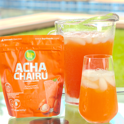B&R Foods™ Achachairú Concentrate – Authentic Bolivian Amazonian Fruit Drink Mix | Exotic Honey Kiss Flavor | Easy to Prepare | Makes 1.4L of Refreshing Beverage, Cocktails & Mocktails | Gluten-Free, No Artificial Colors, 14.10 oz (400g)