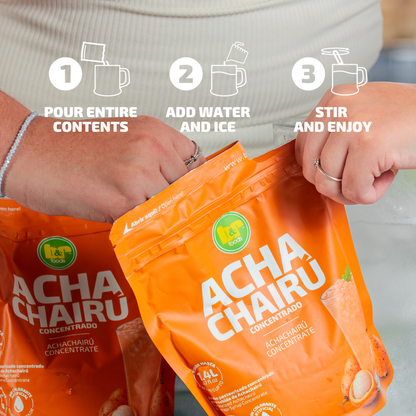 B&R Foods™ Achachairú Concentrate – Authentic Bolivian Amazonian Fruit Drink Mix | Exotic Honey Kiss Flavor | Easy to Prepare | Makes 1.4L of Refreshing Beverage, Cocktails & Mocktails | Gluten-Free, No Artificial Colors, 14.10 oz (400g)