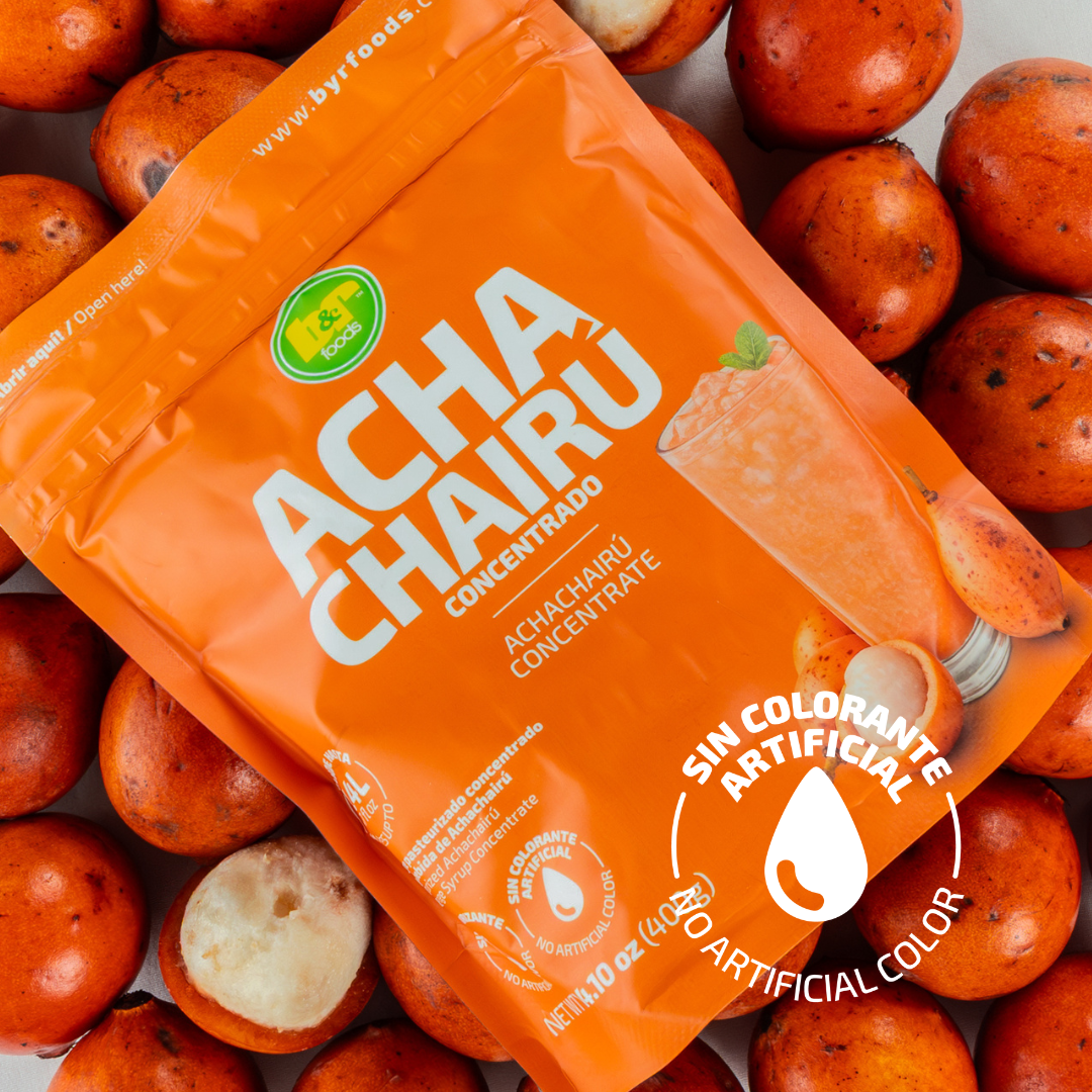 B&R Foods™ Achachairú Concentrate – Authentic Bolivian Amazonian Fruit Drink Mix | Exotic Honey Kiss Flavor | Easy to Prepare | Makes 1.4L of Refreshing Beverage, Cocktails & Mocktails | Gluten-Free, No Artificial Colors, 14.10 oz (400g)