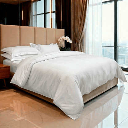 Spring by Rosse™ Sateen Duvet Cover Set | 100% Cotton | Complete Bedding Set 400 Thread | 3 Piece Bedding | Oeko-Tex Certified