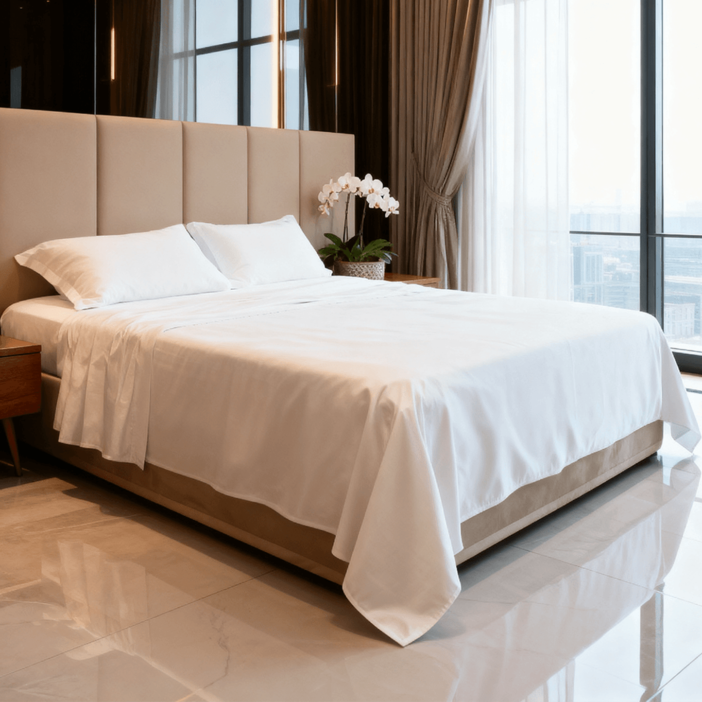 Spring by Rosse™ Sateen Sheet Set | 100% Cotton | 400 Thread Count Oeko-Tex Certified