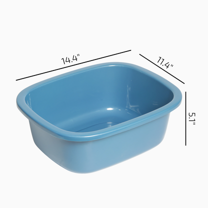 SUPERIOR Plásticos™ Recycled Plastic Multi-Purpose Tub, 8.6 L / 9 Qt Rectangular Basin