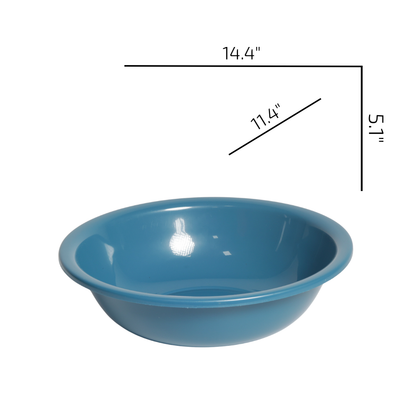 SUPERIOR Plásticos™ Recycled Plastic Multi-Purpose Tub, 5.8 L / 6 Qt Round Basin (Black)