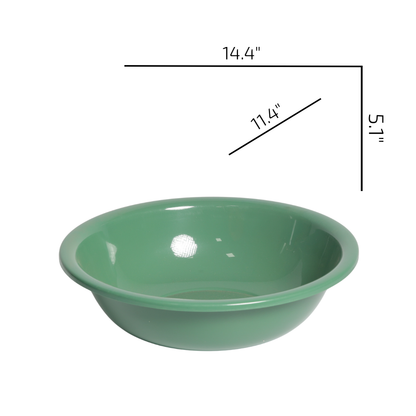 SUPERIOR Plásticos™ Recycled Plastic Multi-Purpose Tub, 5.8 L / 6 Qt Round Basin (Black)
