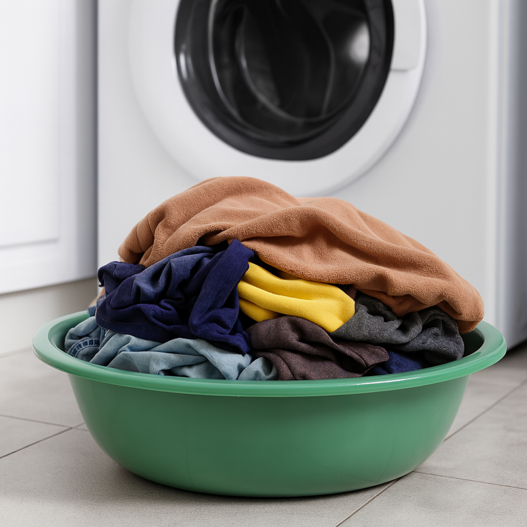 SUPERIOR Plásticos™ Recycled Plastic Multi-Purpose Tub, 5.8 L / 6 Qt Round Basin (Black)
