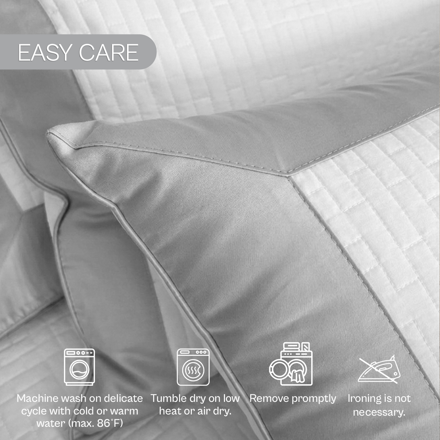Spring by Rosse™ Duetto Quilt Set | 100% Cotton | 400 TC Oeko-Tex