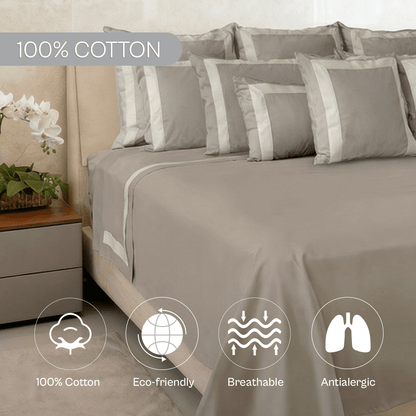 Spring by Rosse™ Sham Mileto Filled Decorative Pillow Sham | 100% Cotton Sateen Outer Cover, 500 Thread Count, Polyester Fill | Oeko-Tex Certified