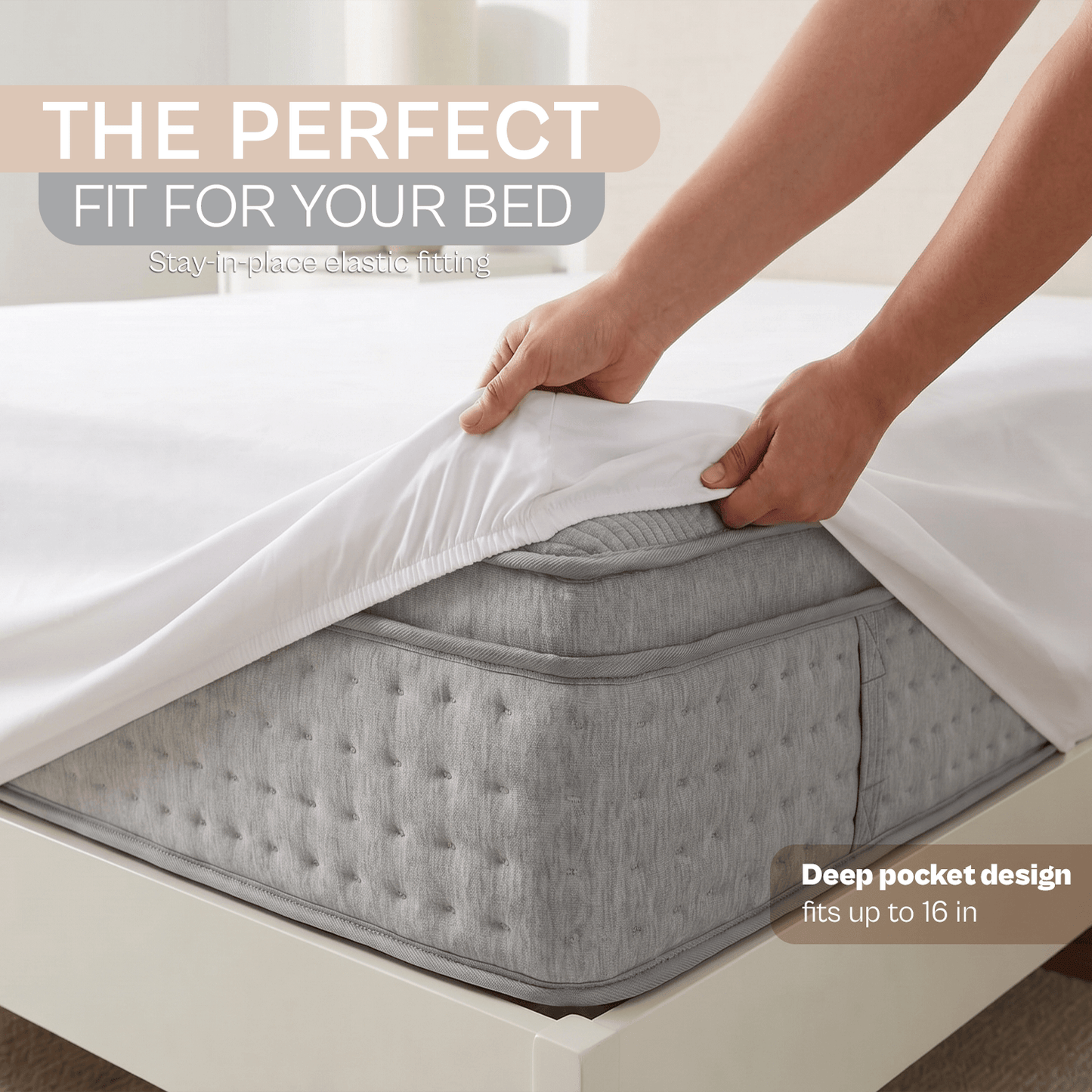 Spring by Rosse™ Sateen Sheet Set | 100% Cotton | 400 Thread Count Oeko-Tex Certified