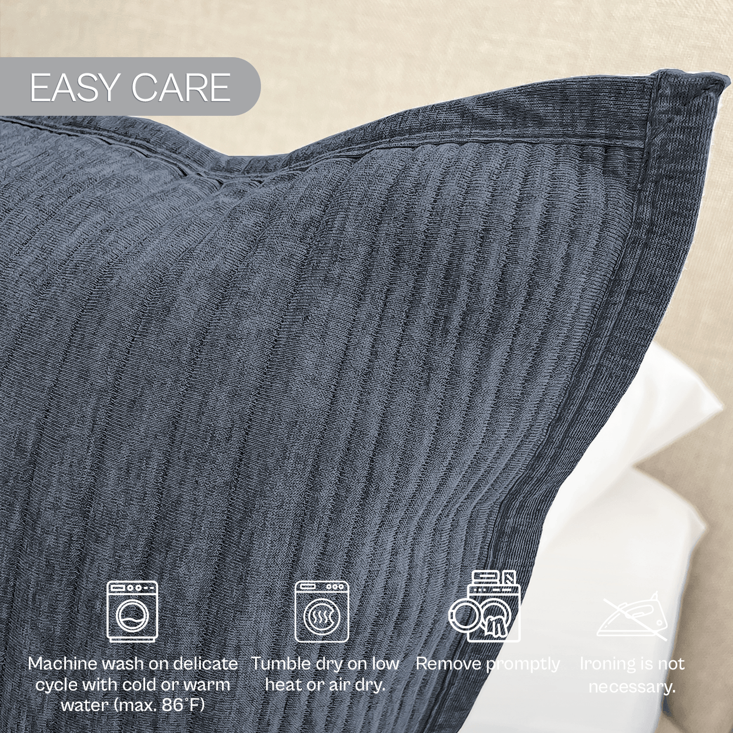 Spring by Rosse™ Trendy Jersey Quilt Set | 3 Piece Bedding | All Season Bedspread 480 GSM Polyester Jersey