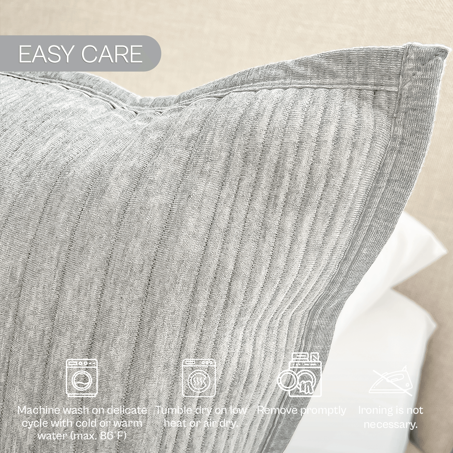 Spring by Rosse™ Trendy Jersey Quilt Set | 3 Piece Bedding | All Season Bedspread 480 GSM Polyester Jersey