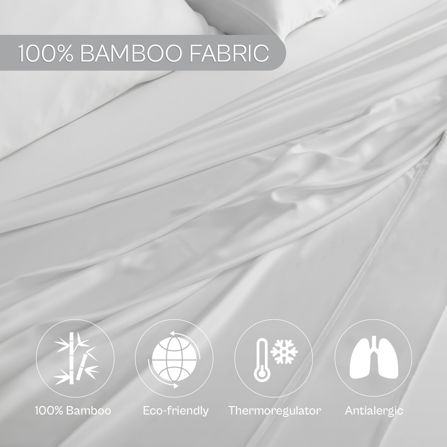 Spring by Rosse™ Bamboo Sheet Set | 100% Rayon Made From Bamboo | 300 Thread Count Oeko-Tex Certified