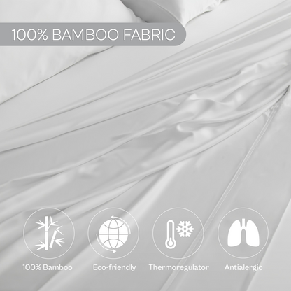 Spring by Rosse™ Bamboo Sheet Set | 100% Rayon Made From Bamboo | 300 Thread Count Oeko-Tex Certified