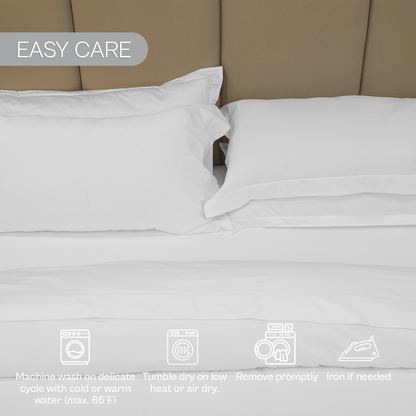 Spring by Rosse™ Sateen Duvet Cover Set | 100% Cotton | Complete Bedding Set 400 Thread | 3 Piece Bedding | Oeko-Tex Certified