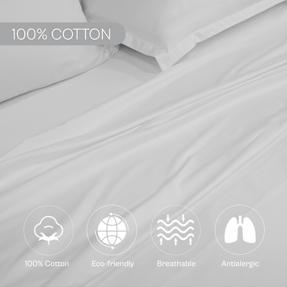 Spring by Rosse™ Sateen Sheet Set | 100% Cotton | 400 Thread Count Oeko-Tex Certified