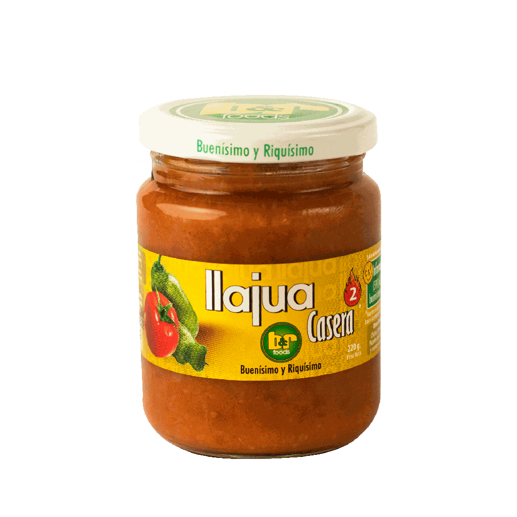 B&amp;R Llajua Casera Ahumada / Smoked Homemade Hot Sauce, 7.7 oz. (220 g.) Jar